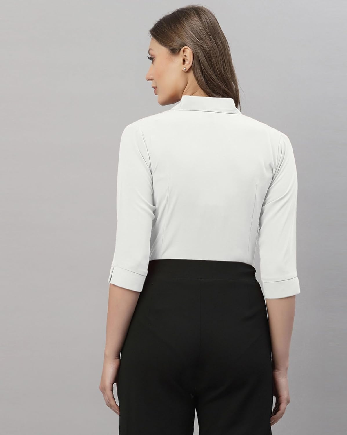 ETHIC GLANCE Women's Poly Viscose Button-Down