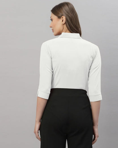 ETHIC GLANCE Women's Poly Viscose Button-Down