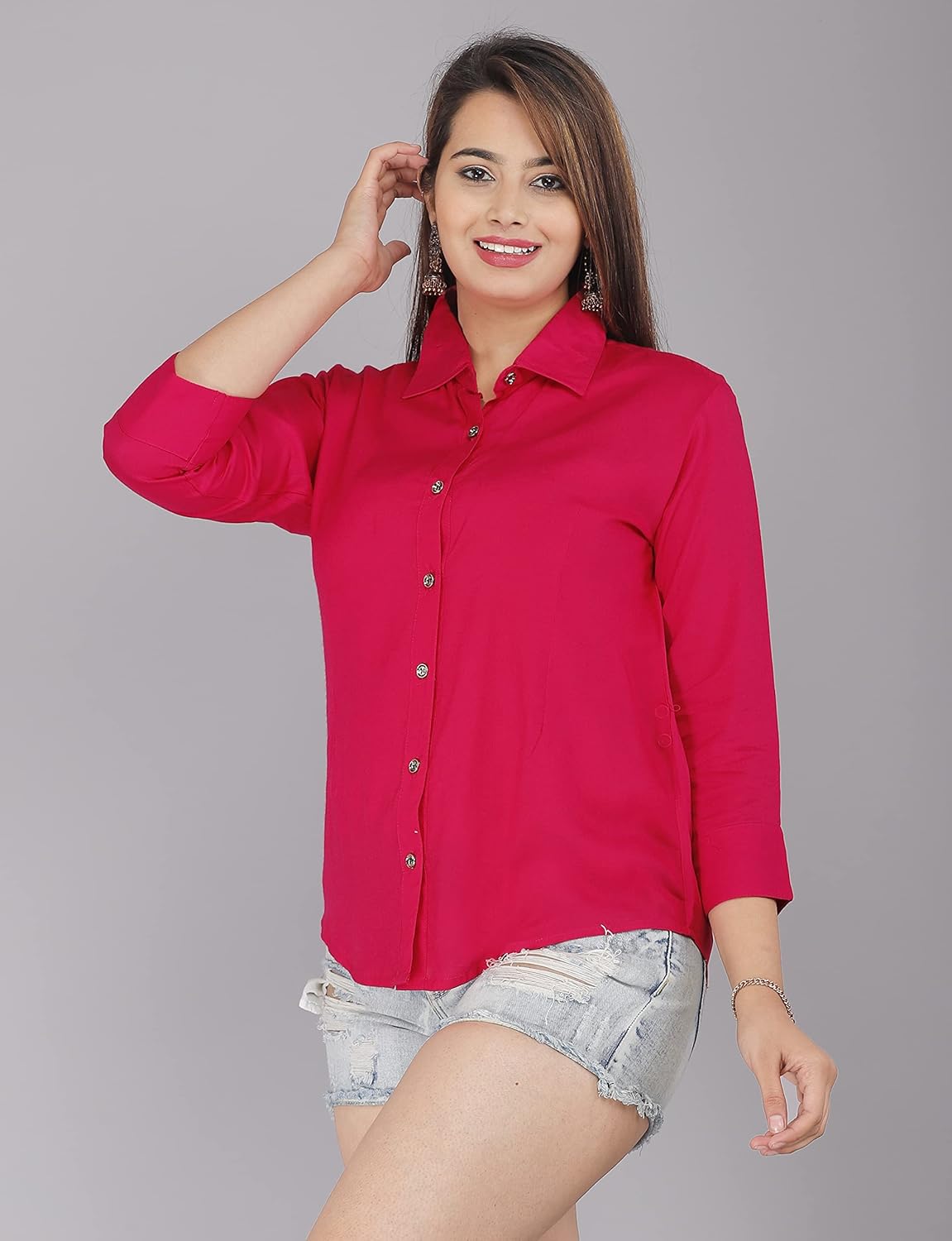 GEHU GARMENTS Women Solid Shirt for Office