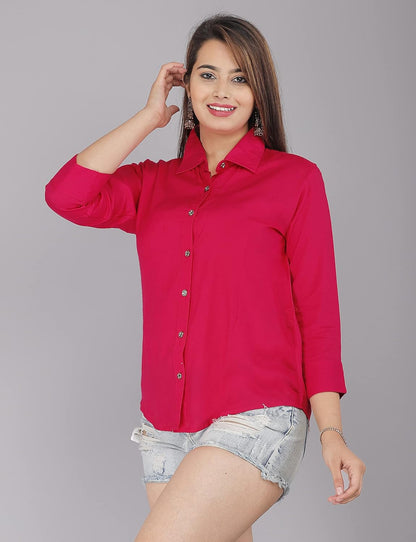GEHU GARMENTS Women Solid Shirt for Office