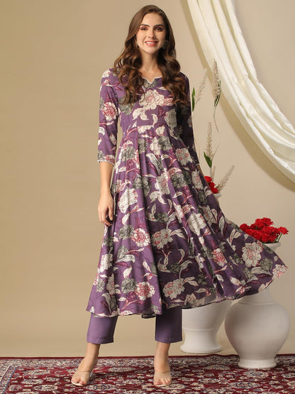 ANNI DESIGNER Women Rayon Blend Kurta & Pant