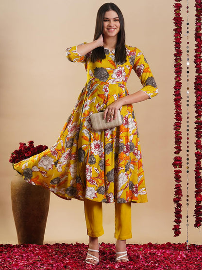 ANNI DESIGNER Women Rayon Blend Kurta & Pant