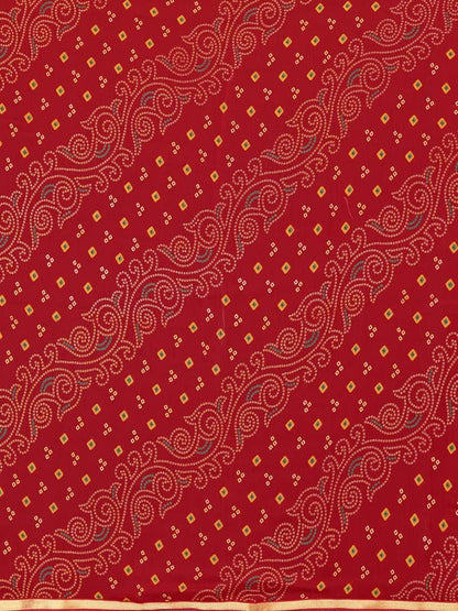 SIRIL Women's Chiffon Printed Saree with Blouse Piece