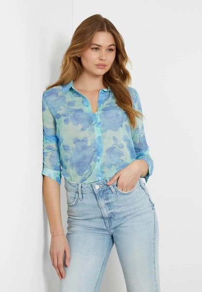 TAGAS Baby-Girl's Floral Regular Fit Shirt