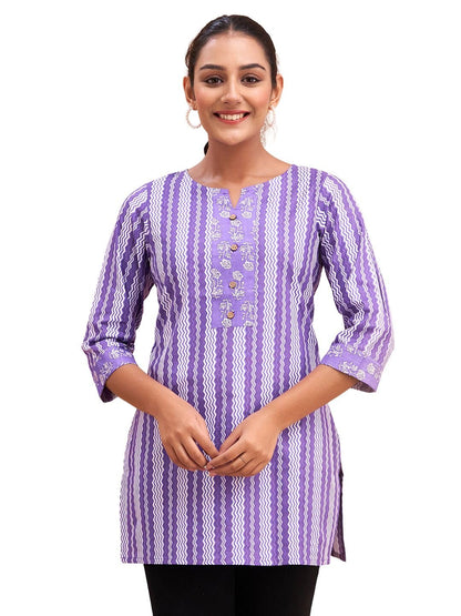 Women Cotton Printed Short Kurti | Short Kurti