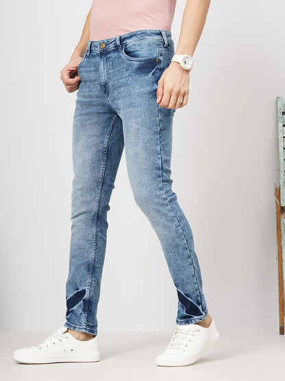 The Indian Garage Co Men Mid Rise Slim Fit Solid