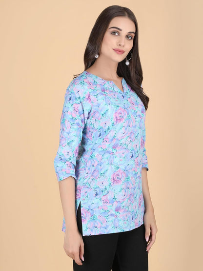 PIDAVLIYA'S Indian Women's Tunics Tops Cotton