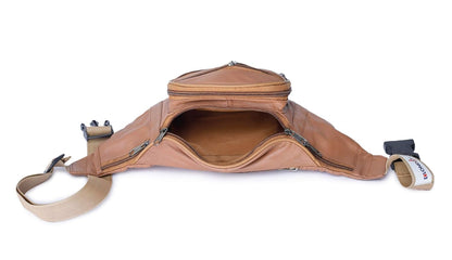 London Real Leather Brown Waist Bag Fanny Bag