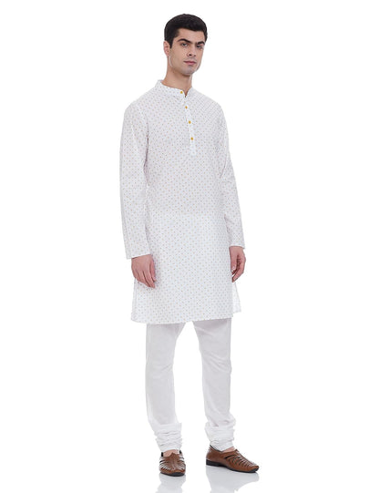 Symbol Men's Cotton Printed Long Kurta