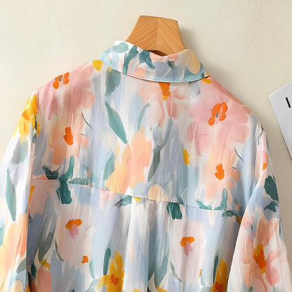 Gufrina Women Mustard Multicolor Floral Print Button