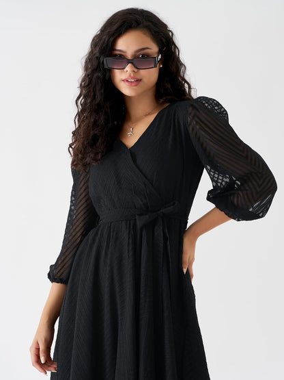 AASK Women Fancy Plain & Solid Designer Dress for Women