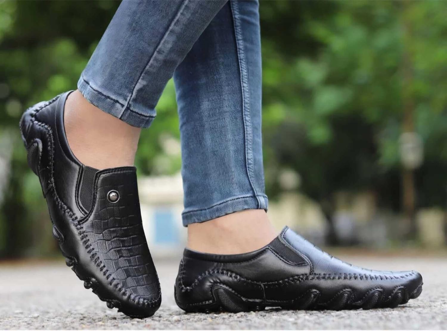 HATTOUN Synthetic Leather Comfortable Loafers for Men - alphahostel.in