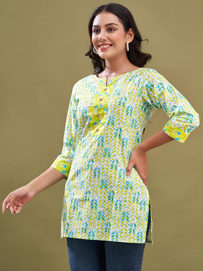 Women Cotton Printed Short Kurti | Short Kurti