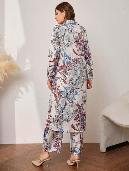 LERIYA FASHION Paisley Printed Kurta-Set for Women