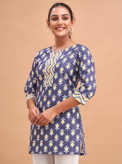 Women Cotton Printed Short Kurti | Short Kurti