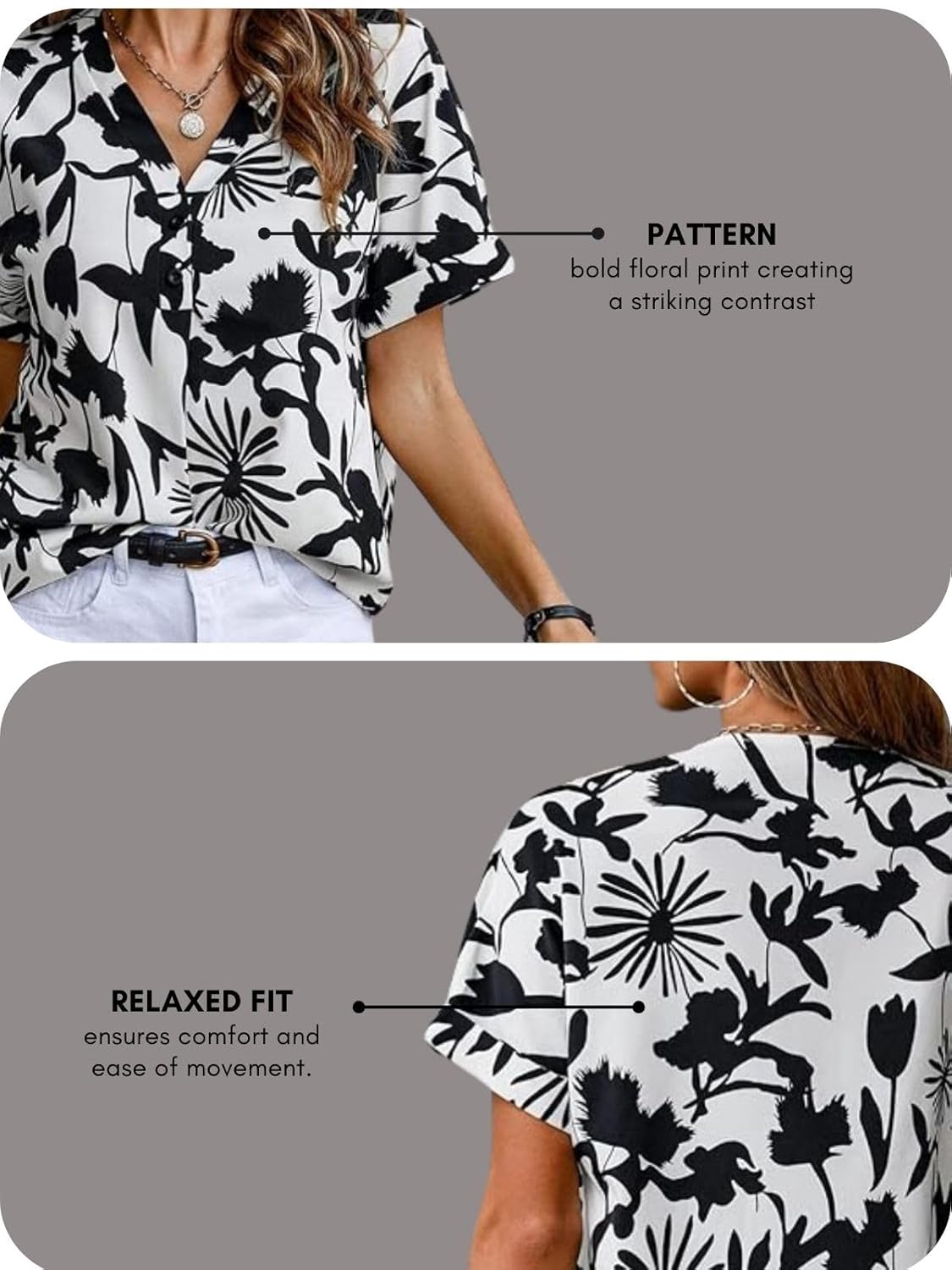 Leriya Fashion Shirts for Women – Korean Style Long Sleeve Oversized Button Down | Plus Size Workwear Top for Office & Casual Wear