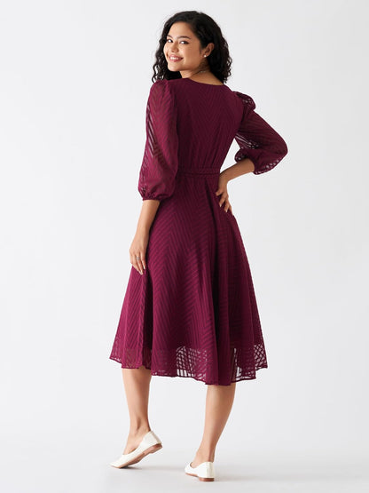 AASK Women Fancy Plain & Solid Designer Dress for Women