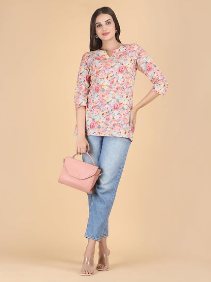 PIDAVLIYA'S Indian Women's Tunics Tops Cotton