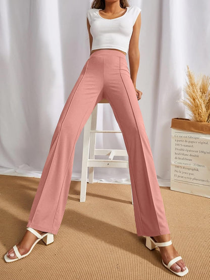 SWADESI STUFF Women's High-Waisted Pant Bell Bottom