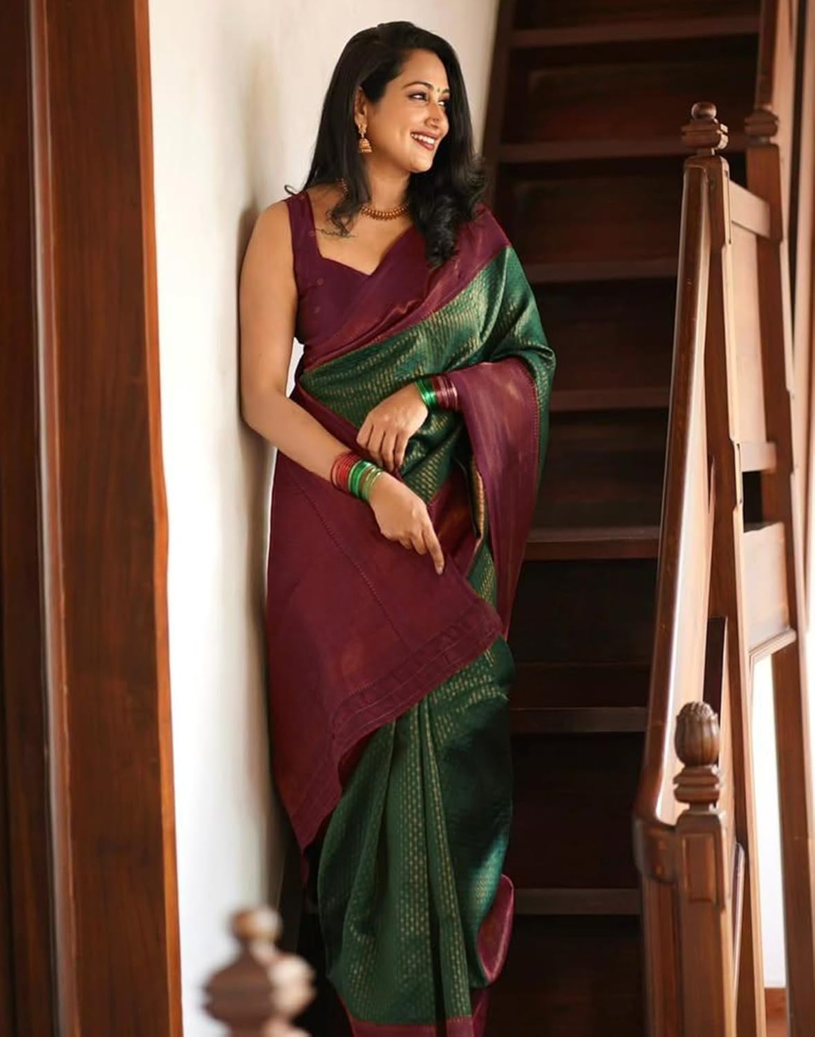 Women's Kanjivaram Soft Silk Blouse Piece For Wedding