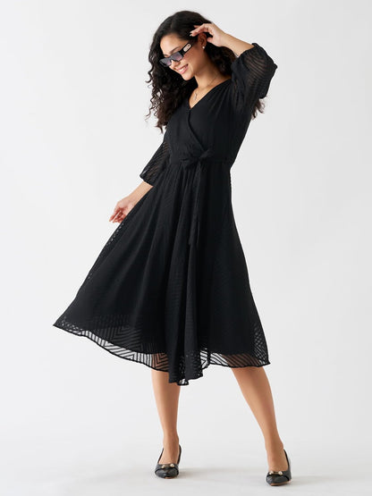 AASK Women Fancy Plain & Solid Designer Dress for Women