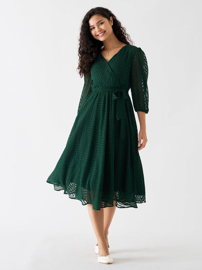 AASK Women Fancy Plain & Solid Designer Dress for Women