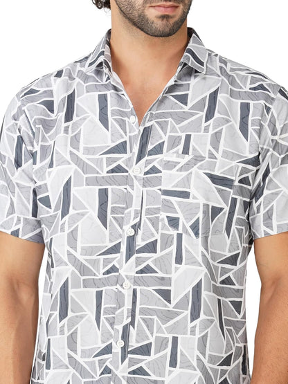 BASE 41 Men's Printed Half Sleeve Stylish Latest