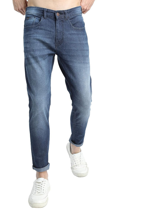 KETCH Men's Tapered Fit Mid Rise Jeans