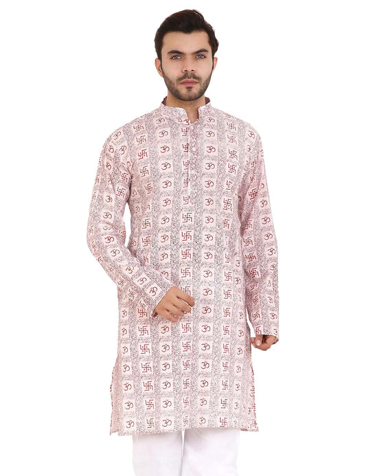 LATEST CHIKAN Men's Cotton Regular Kurta