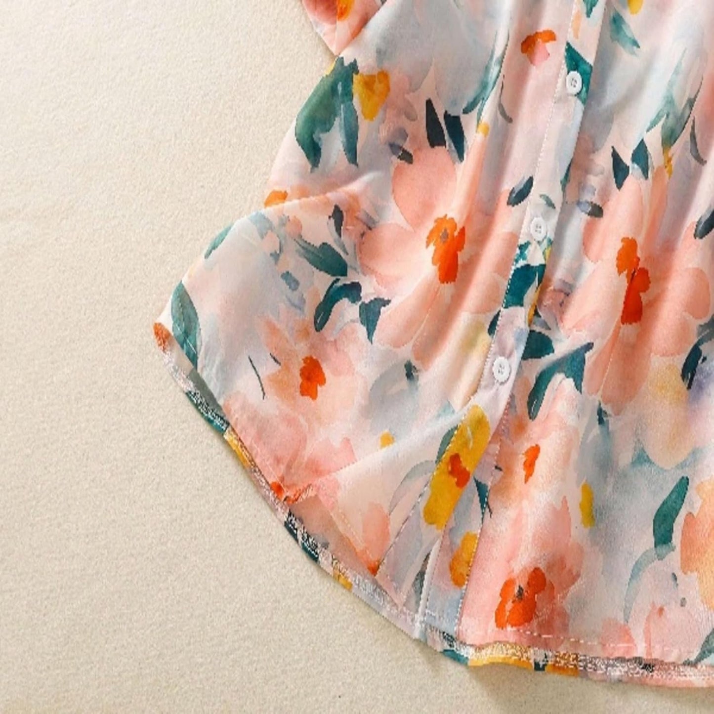 Gufrina Women Mustard Multicolor Floral Print Button