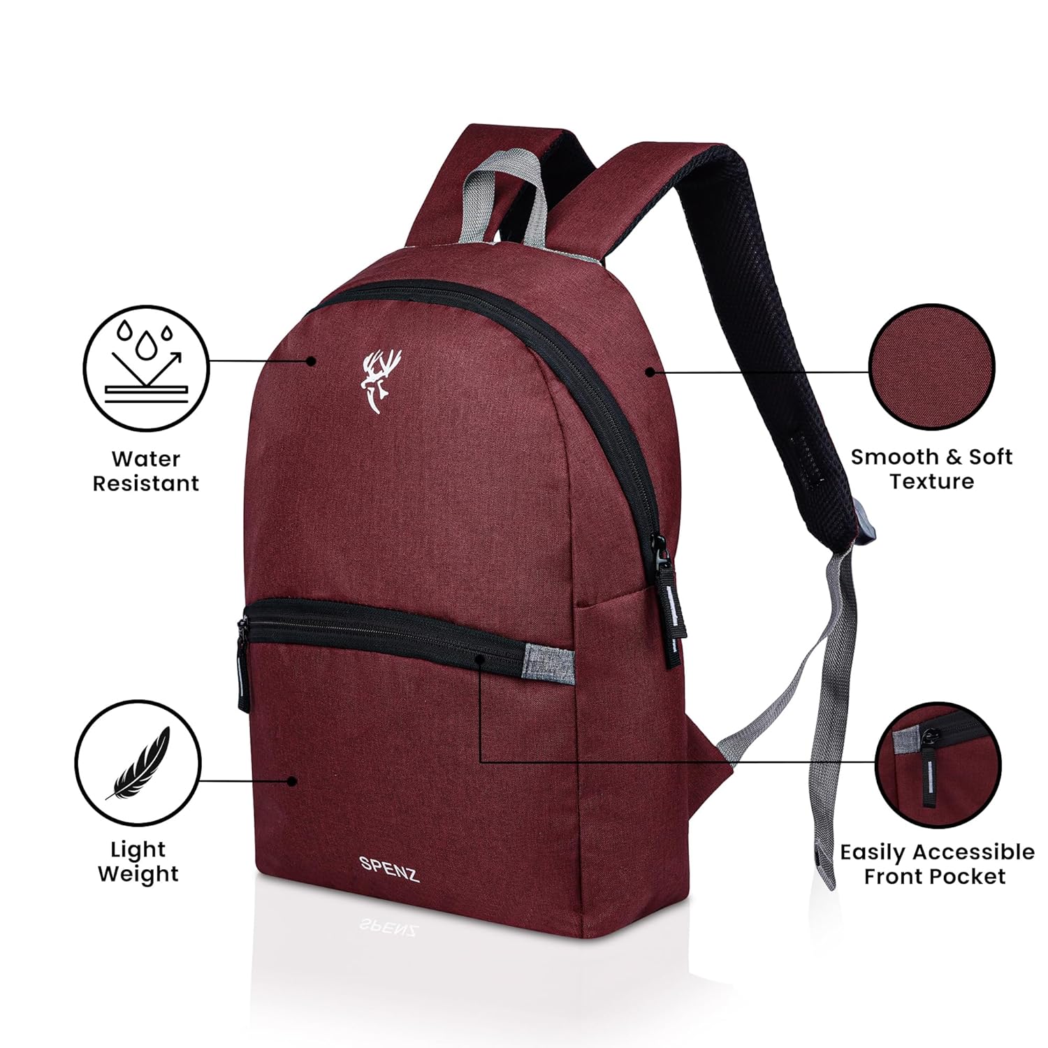 SPENZ BAGS Saffron Mini Laptop Bag School - alphahostel.in