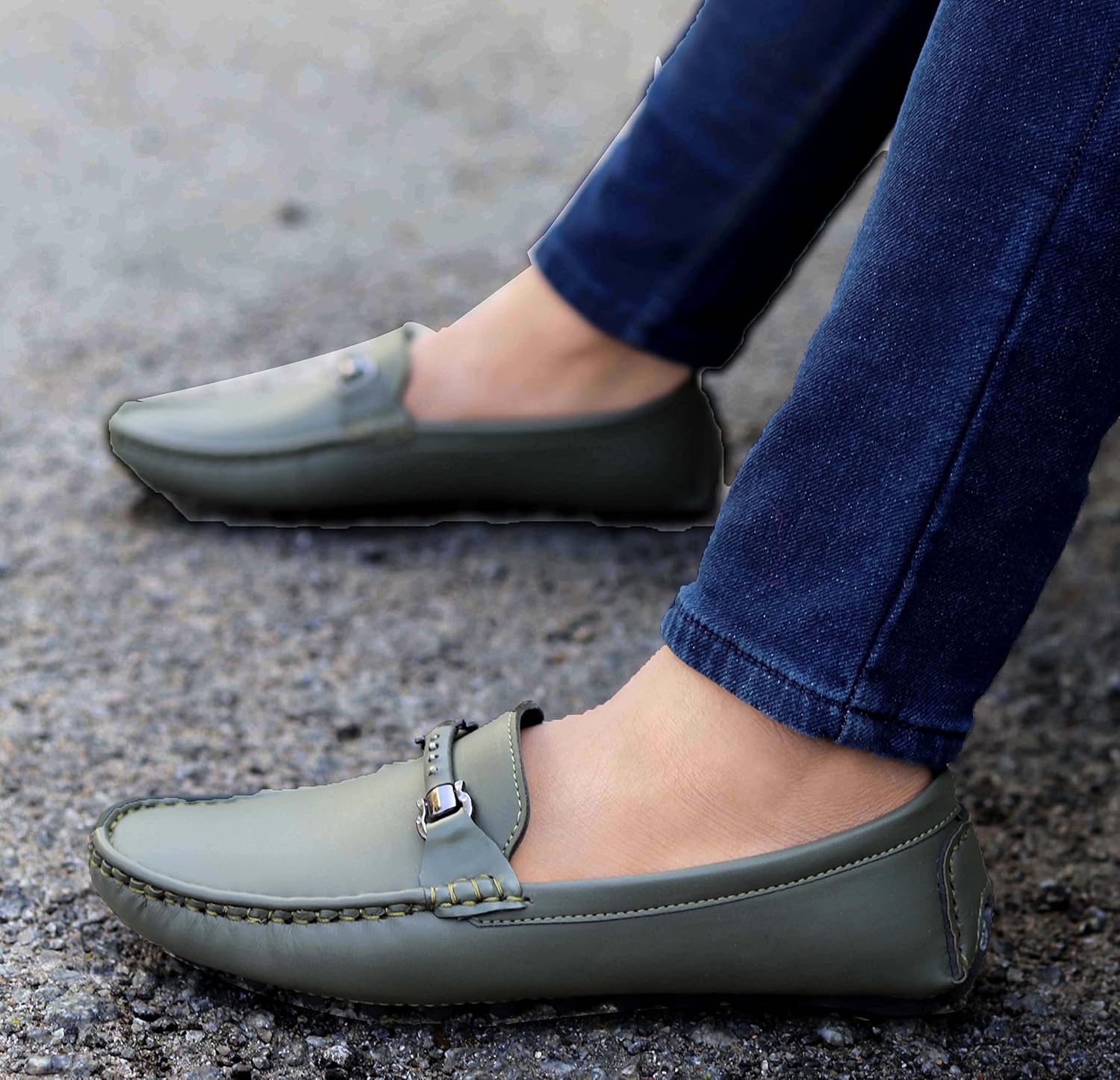 AADI Men's Synthetic Leather Outdoor Loafer Shoes - alphahostel.in