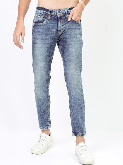 KETCH Men's Skinny Fit Mid Rise Jeans (Stretchable)