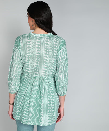 itshe Summer wear Print Cotton Short Kurti for Women