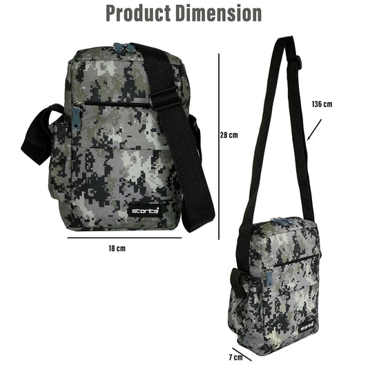 Storite Stylish Padded Mini Sling Bag for Men - alphahostel.in