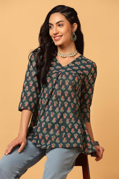 Fashion Dream Women's Cotton Regular Fit Tunic Top