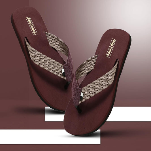 Comfort Flip Flops with Herringbone Pattern, Niwar Straps - alphahostel.in
