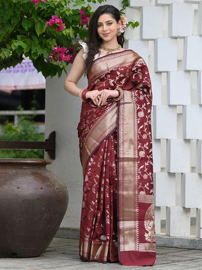 Women's Banarasi Saree Pure Kanjivaram Silk Saree