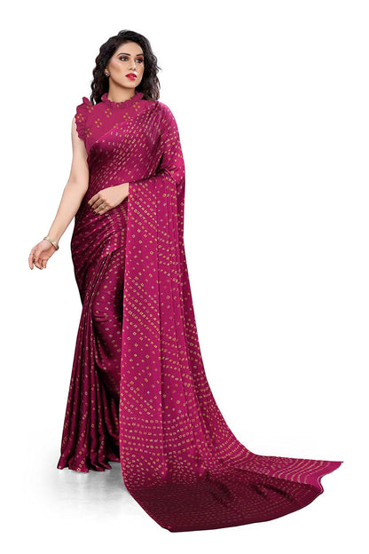 Women's Design  Printed Saree with Blouse Piece