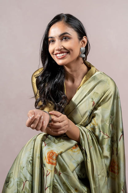 Women's Stylish Saree with Blouse Piece