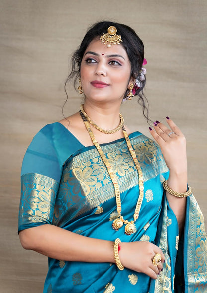 Sugathari Women's Banarasi Saree Pure Kanjivaram Silk Saree