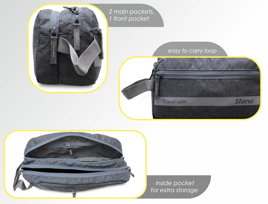 Sfane Toiletry Bag for Men & Women Makeup Pouch