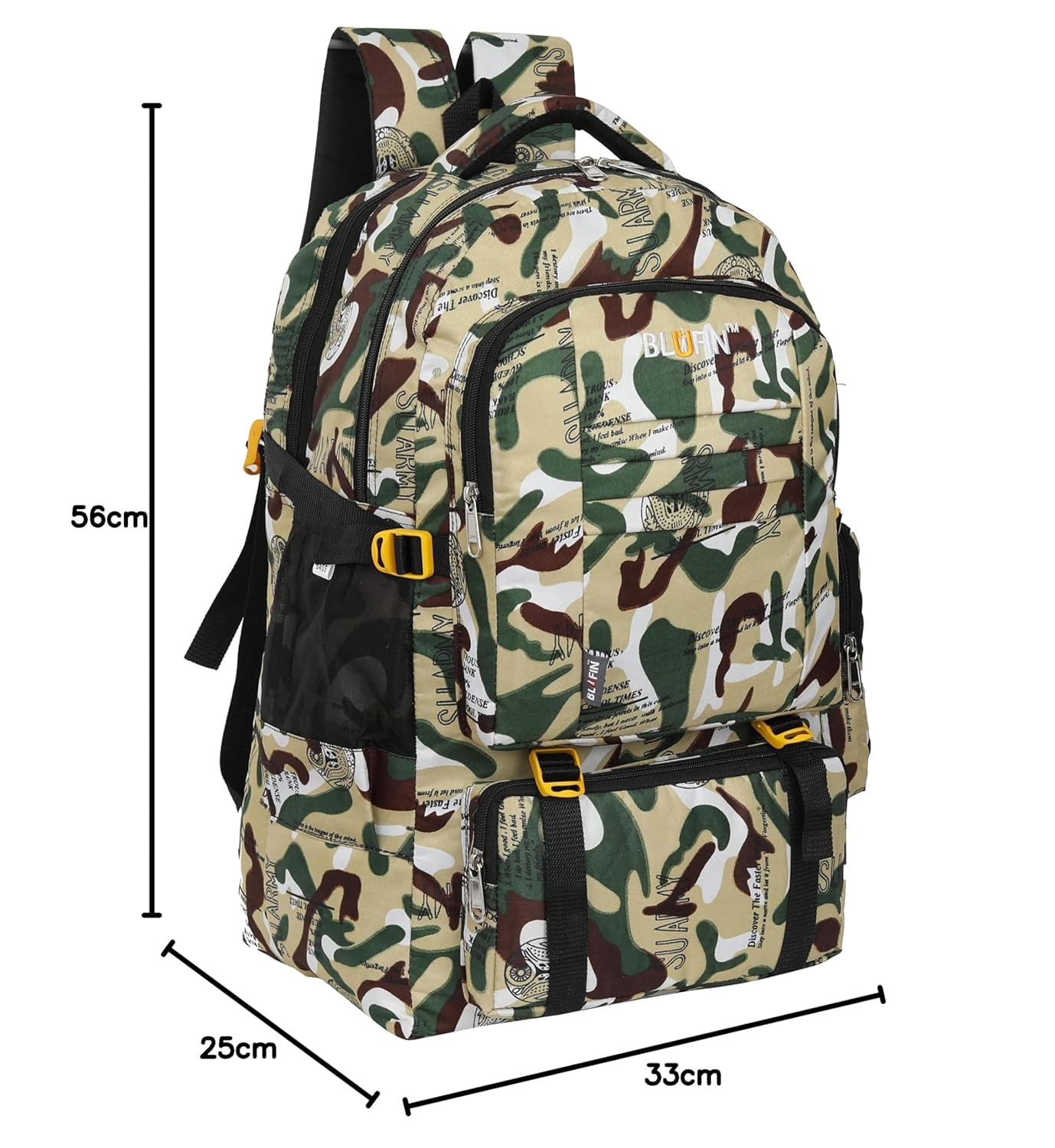 LARGE 60L TRAVEL BACKPACK FOR OUTDOOR - alphahostel.in
