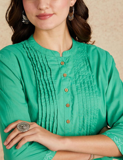 Myx Women's Cotton Printed A-line Short Kurti