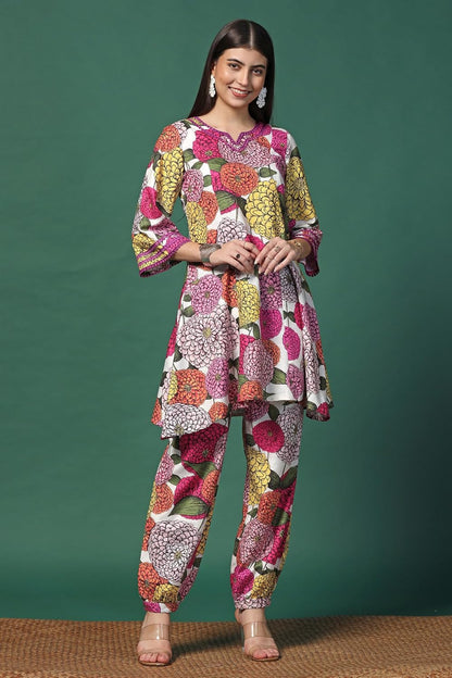 Fashion Dream Cotton Blend Women's Printed Kurta