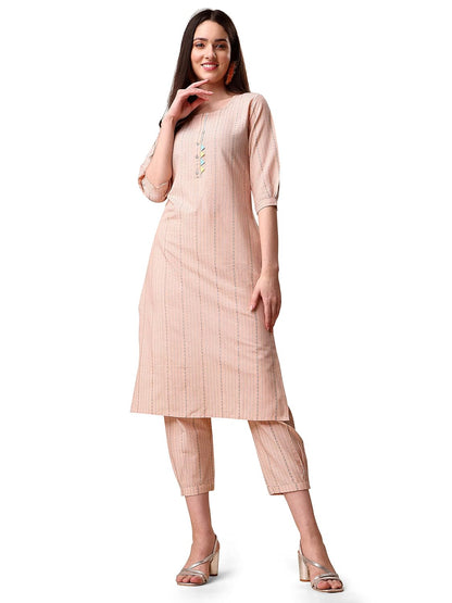 EthnicJunction Women's Cotton Woven Striped Summe