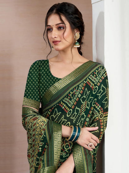 Women's Chiffon Printed Saree