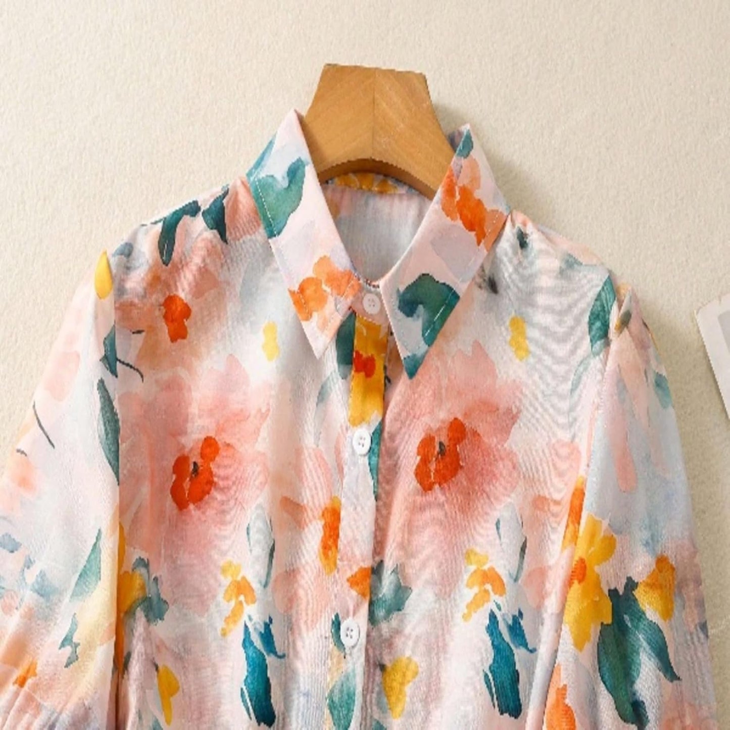 Gufrina Women Mustard Multicolor Floral Print Button