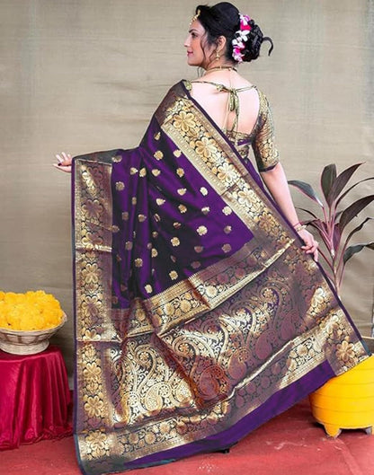 Sugathari Women's Banarasi Saree Pure Kanjivaram Silk Saree