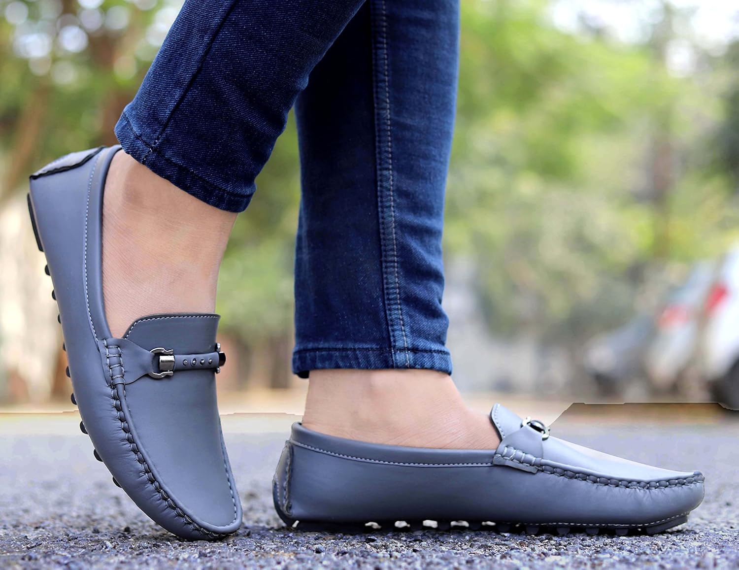 AADI Men's Synthetic Leather Outdoor Loafer Shoes - alphahostel.in
